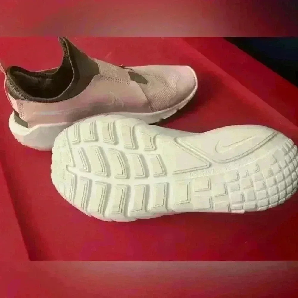 Nike Flex Runner Size 7Y Running Slip-on Shoes Pink White DJ6038-600 NEW - Picture 3 of 4